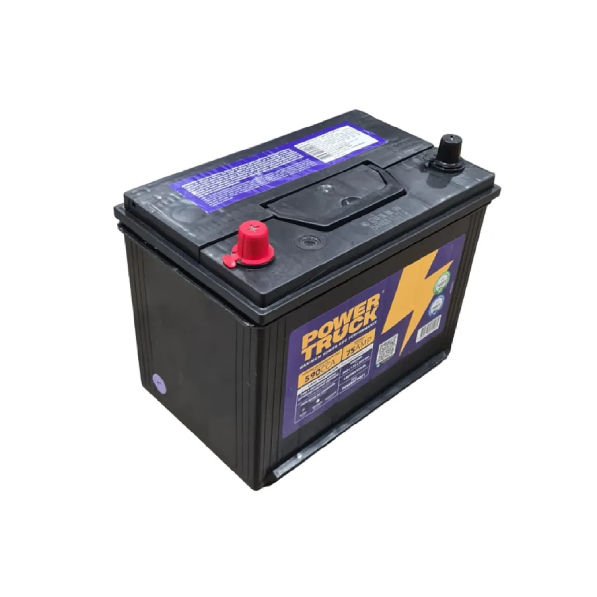 POWER TRUCK - BATERIA 75 AMP 590 CCA BORNE ESTANDAR