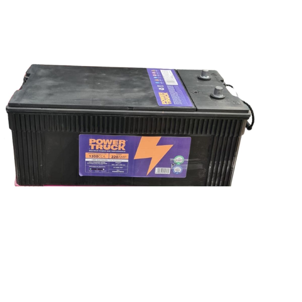 POWER TRUCK - BATERIA 220 AMP 1200 CCA BORNE ESTANDAR
