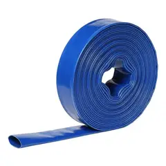 GENERICO - Manguera Plana Layflat 2 Pulgadas 4 Bar Rollo 50 Metros Azul