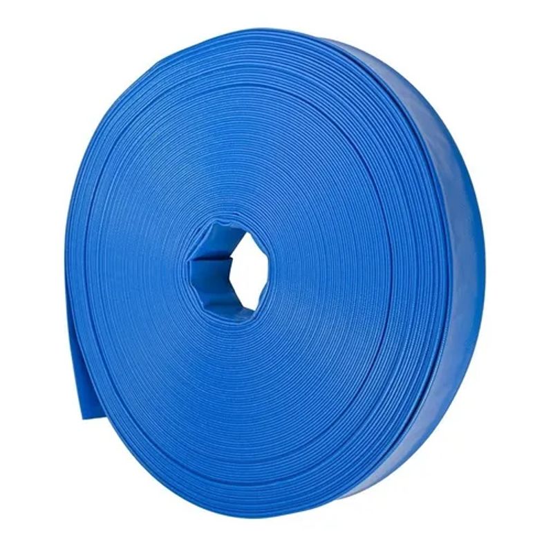 GENERICO - 10 Metros Manguera Plana Azul 2 Pulgadas - 6 Bar Azul