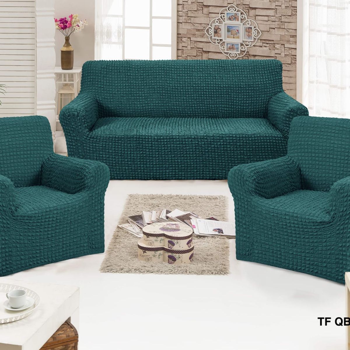 GENERICO - juego Fundas turcas juego 3-1-1 cuadrille