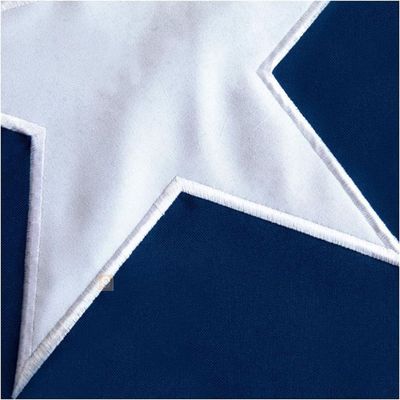 Imagen 2 del producto Bandera Chilena Con Estrella Bordada Medida 90x135cm - SC