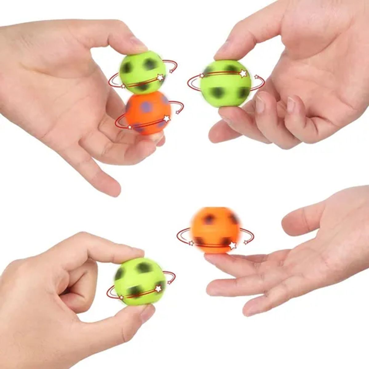 GENERICO - Pack 20 Spinner De Pelotas De Fútbol Sorpresa De Cumpleaños Multicolor