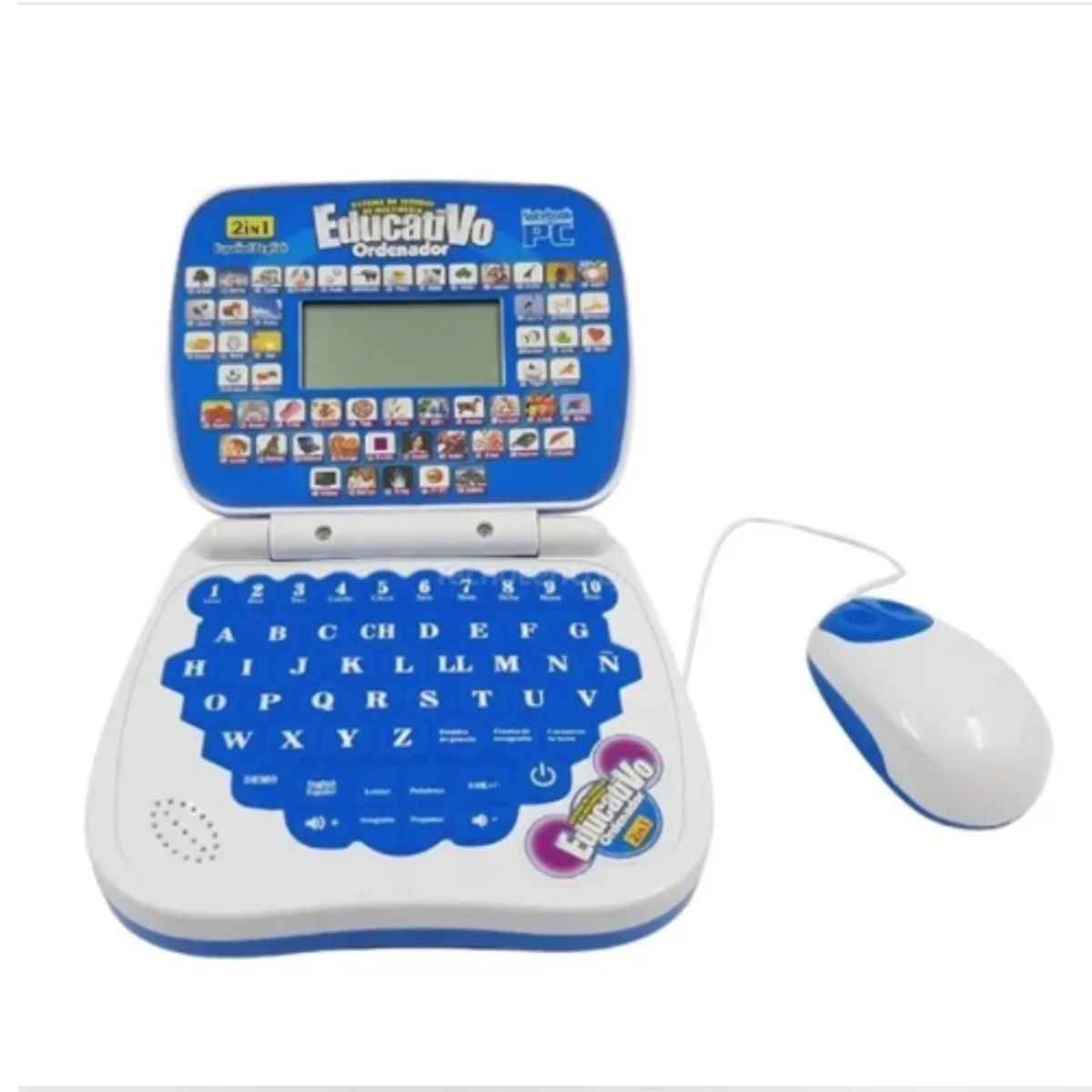 GENERICO - Computador Didáctico Interactivo Para Niñas Español-ingles Color Azul