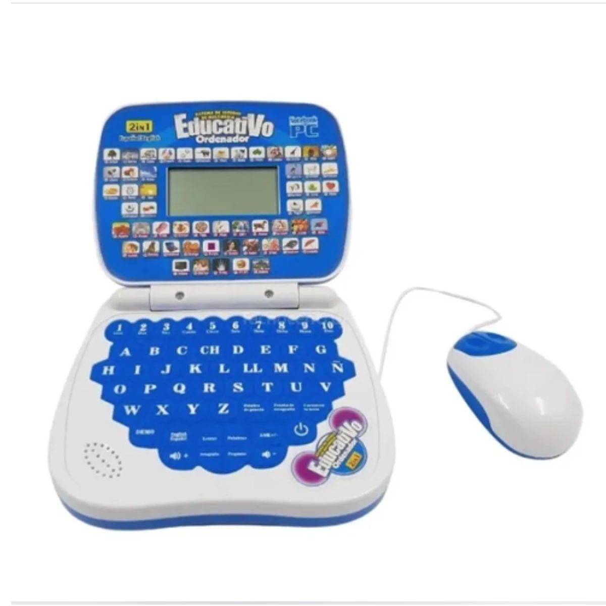 GENERICO - Computador Didáctico Interactivo Para Niñas Español-ingles Color Azul