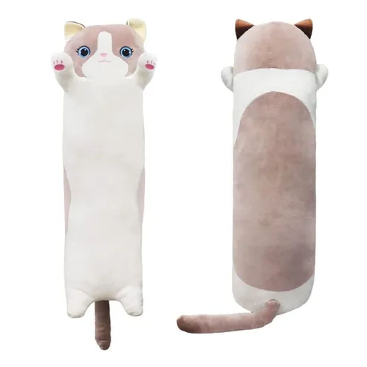 GENERICO - Peluche Almohada Alargado De Gato 87cm multicolor