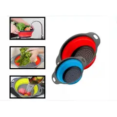 GENERICO - Colador Expandible Redondo 19cm Color Amarillo