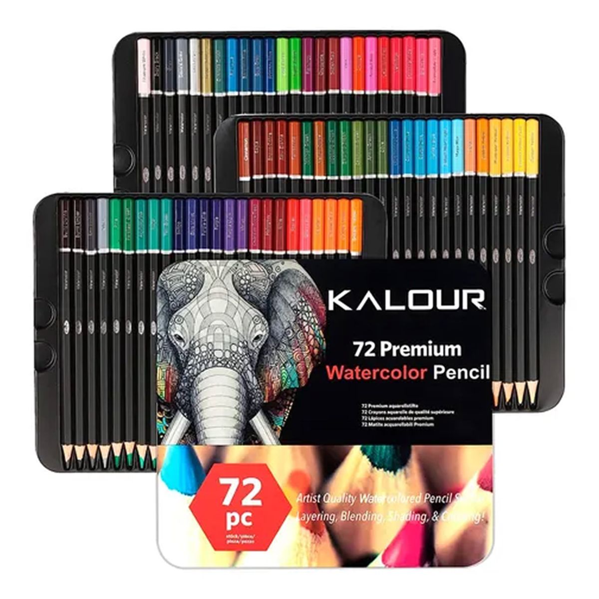 ESHOPANGIE - Set 72 Lapices Colores Arte Profesional Solubles En Agua