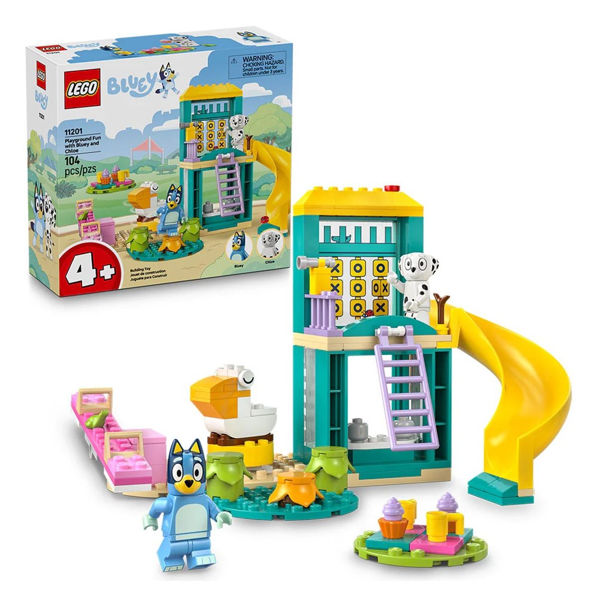 LEGO - LEGO Bluey Diversión en el Parque de Juegos con Bluey y Chloe - 11201