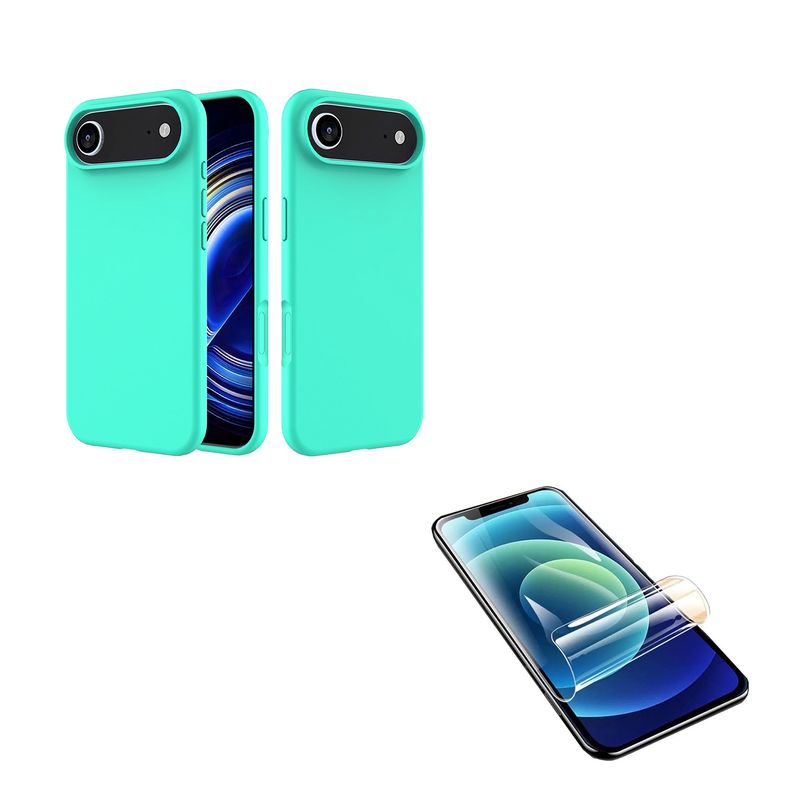 JOIGO - Carcasa Funda Lamina Clear Para iPhone 17 Air Turquesa