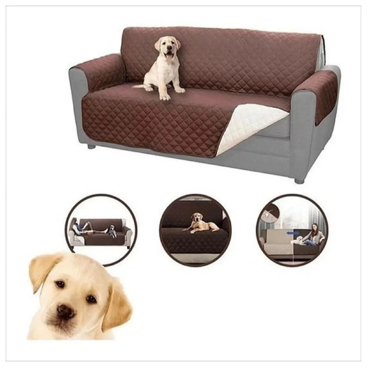 GENERICO - Funda Cobertor Protector Sofa  Sillon 3 Cuerpos