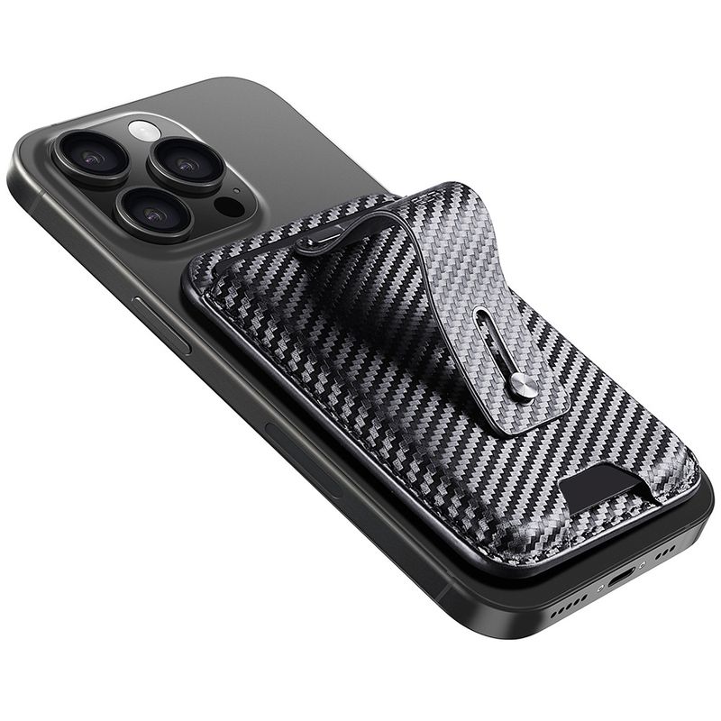 ESR - Tarjetero Magnético Para iPhone ESR Magnetic Wallet Fibra de Carbono