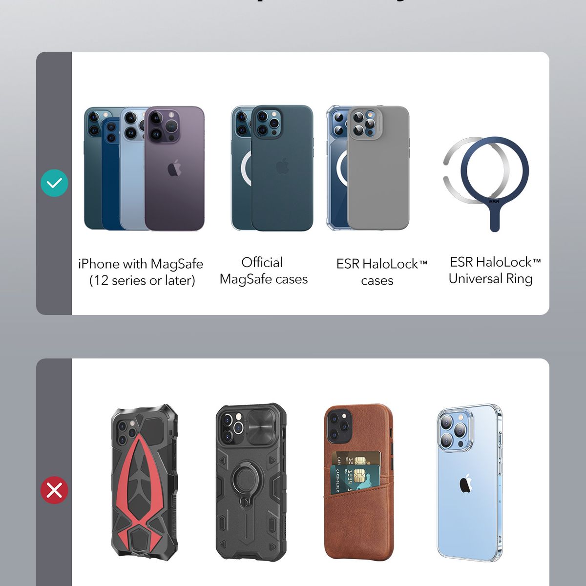 ESR - Cargador Inalámbrico ESR Mini Para iPhone Magnético