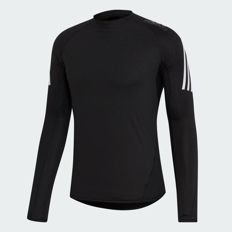 ADIDAS - Polera Alphaskin Sport+ 3 - Negro