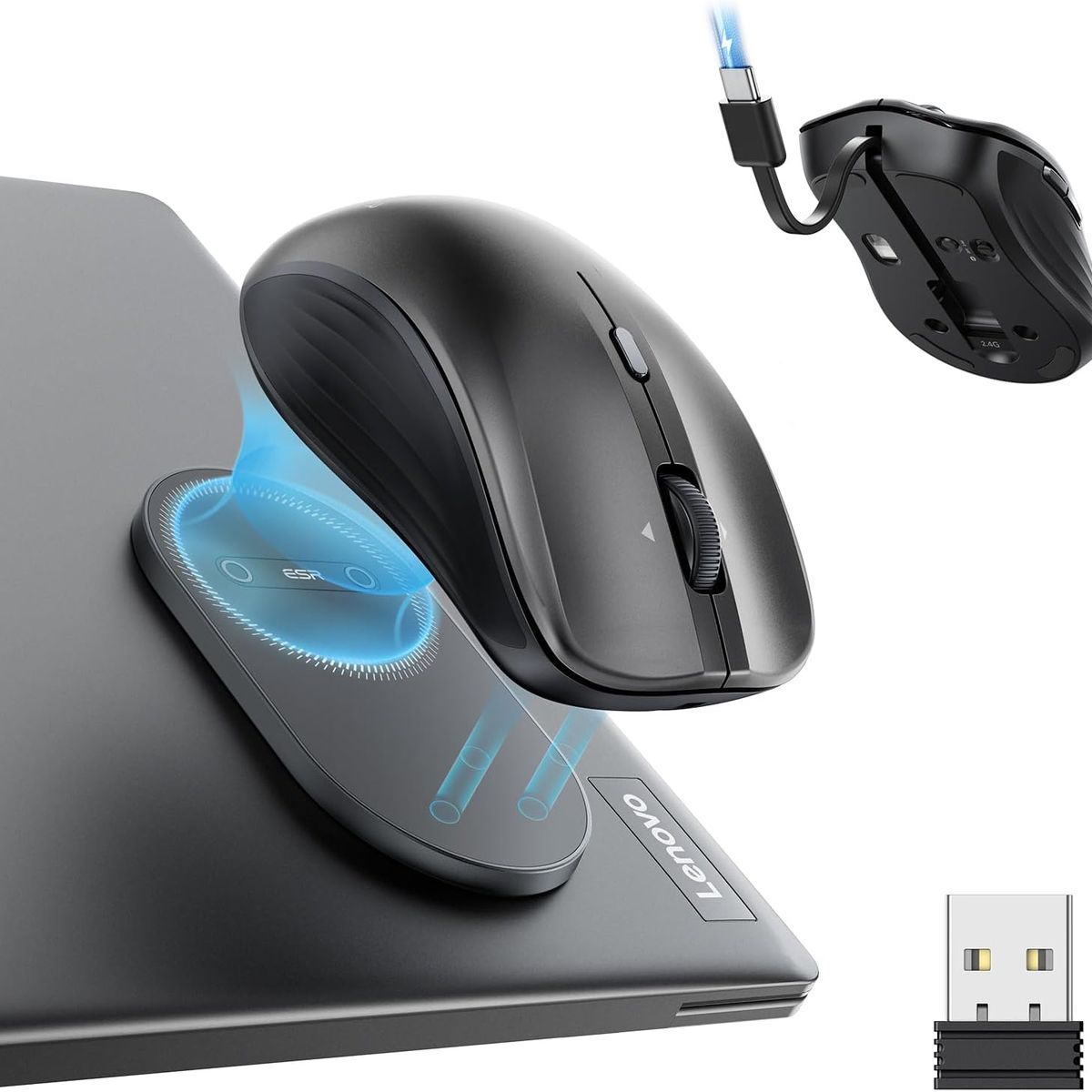 ESR - Mouse Inalámbrico ESR MagMouse Negro