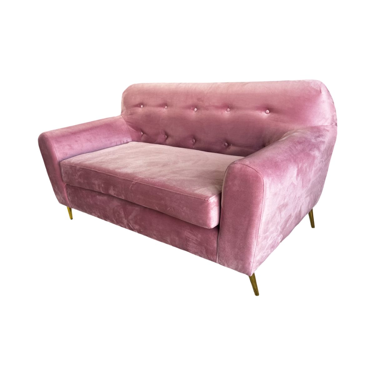 MUEBLES NEW - SOFA NEW DOS CUERPOS PALO ROSA FELPA