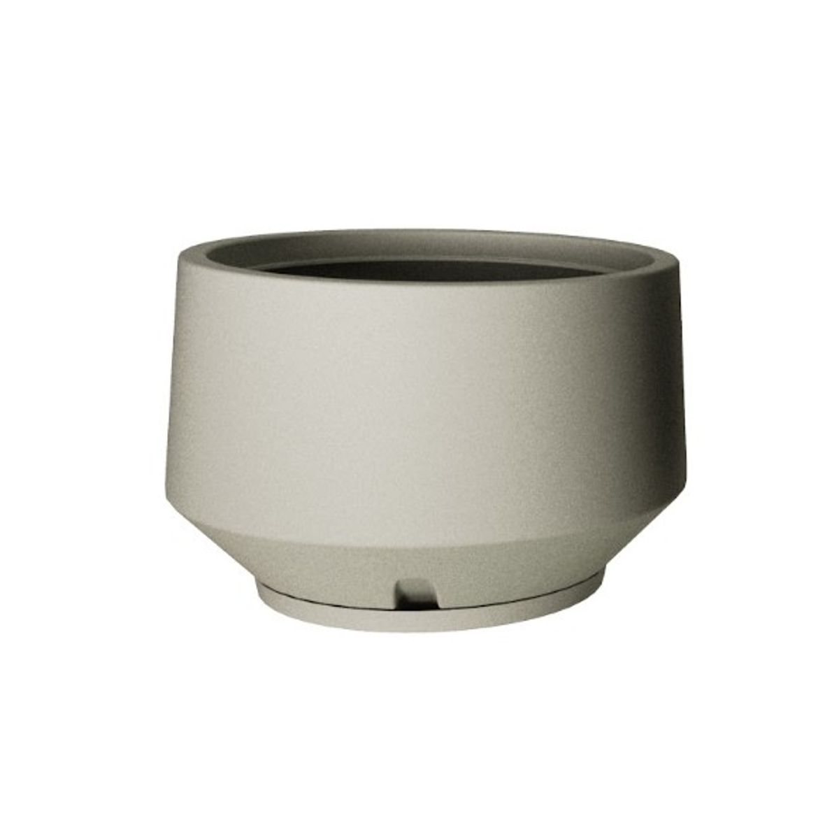 FLORIDIS - MACETERO FLORIDIS CEMENTO MODELO BERLIN 31CM ALTO CON PLATO