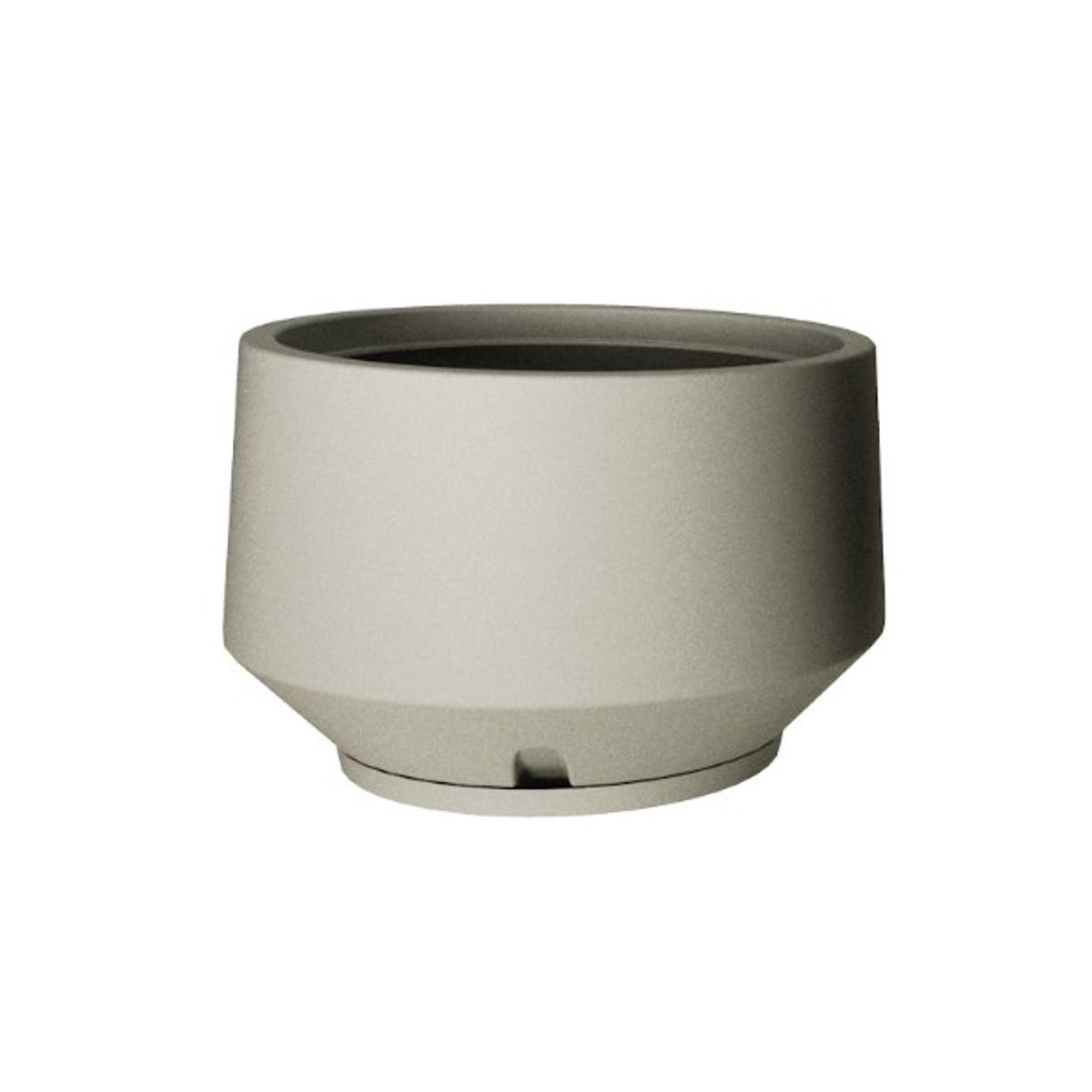 FLORIDIS - MACETERO FLORIDIS CEMENTO MODELO BERLIN 31CM ALTO CON PLATO