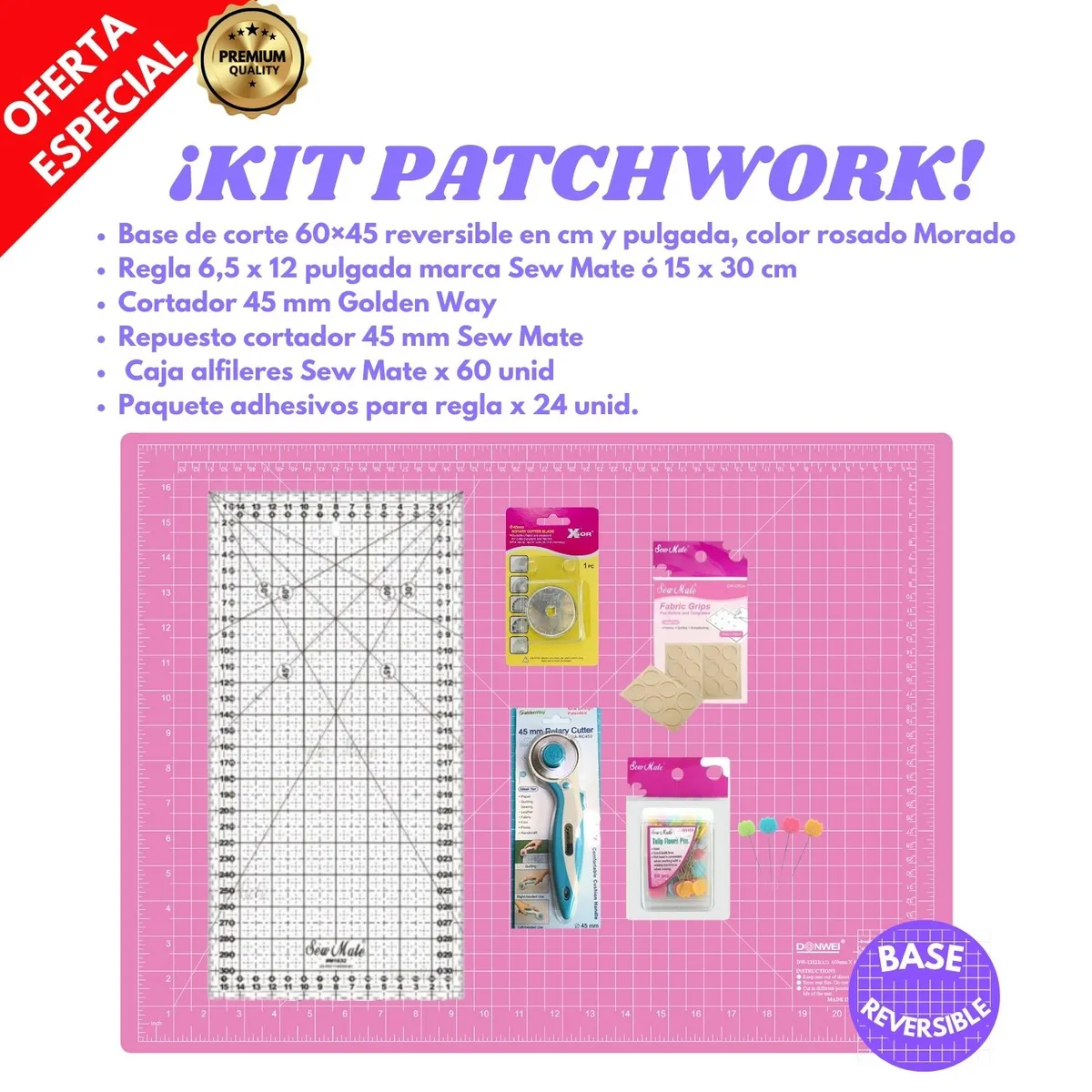 GENERICO - Kit Patchwork básico para Principiante