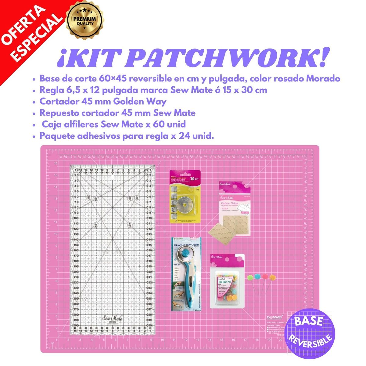 GENERICO - Kit Patchwork básico para Principiante