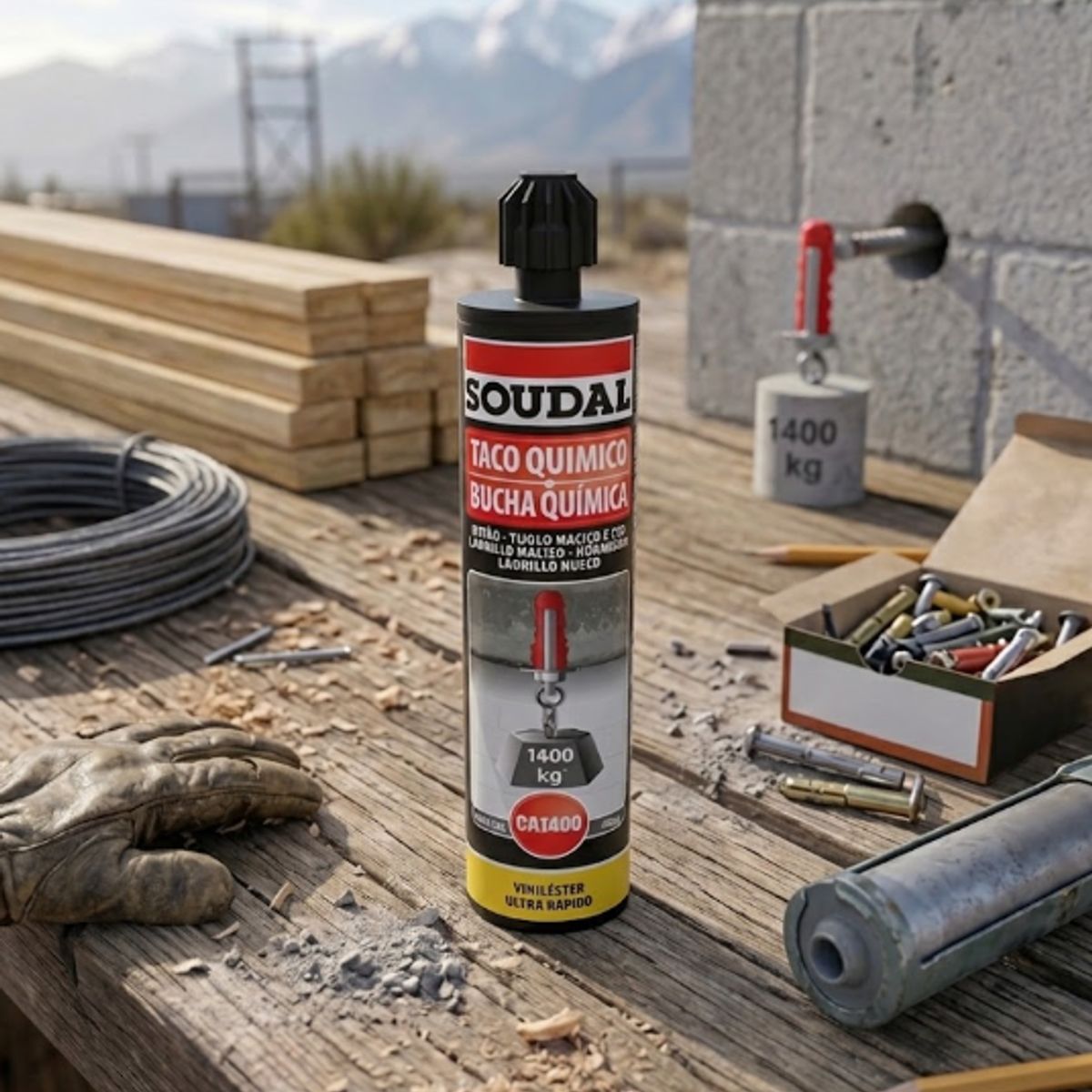 SOUDAL - Anchorfix Adhesivo Anclaje Químico 280 Ml. Soudal