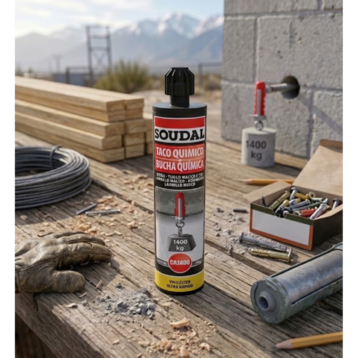 SOUDAL - Anchorfix Adhesivo Anclaje Químico 280 Ml. Soudal