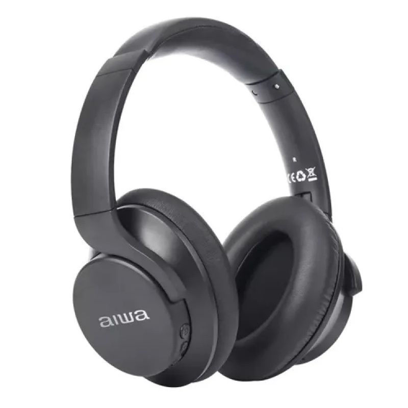 AIWA - Audifonos Bluetooth Aiwa Over Ear Cancelación de ruido Hasta 12 Hrs Knc1090l