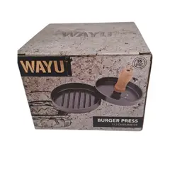 WAYU - Prensa Para Hamburguesas Molde Bbq 11.3 Cm De Diametro.