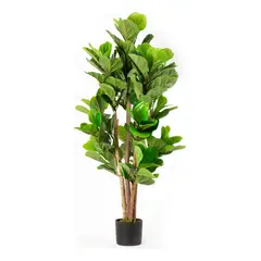 ARBUSTO REAL - Planta Artificial Lyrata 120 cm Verde