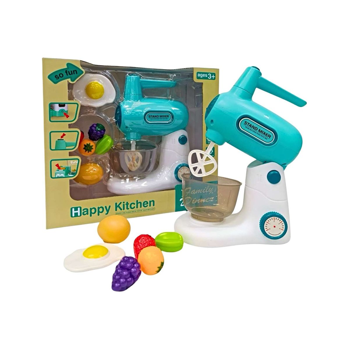 GENERICO - BATIDORA DE REPOSTERÍA INFANTIL CON ACCESORIOS