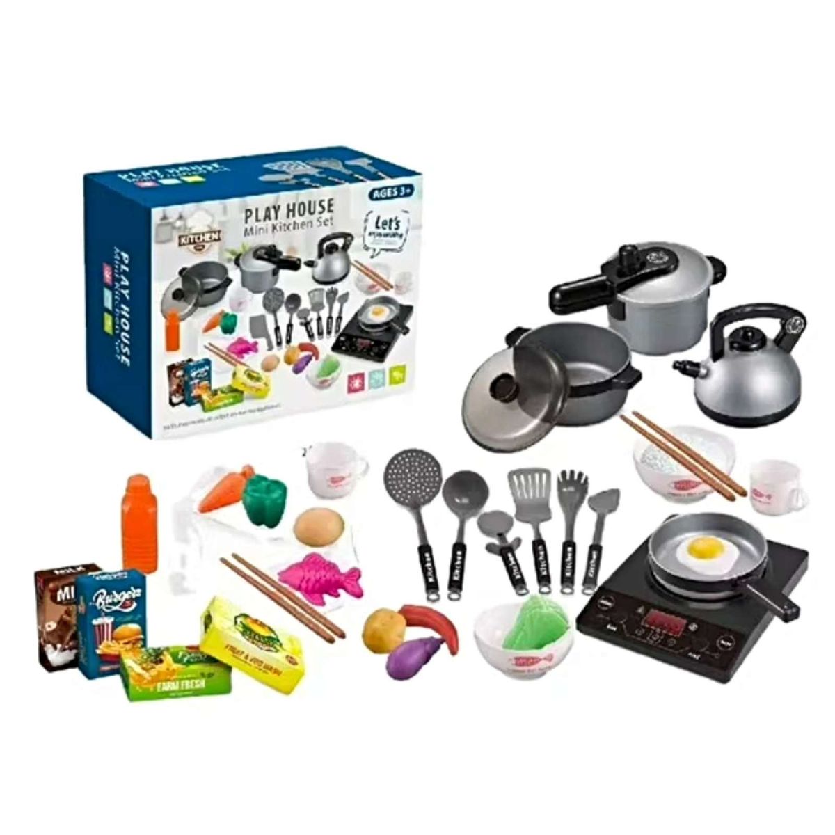 GENERICO - Set Cocina Infantil Mini Kitchen con Accesorios
