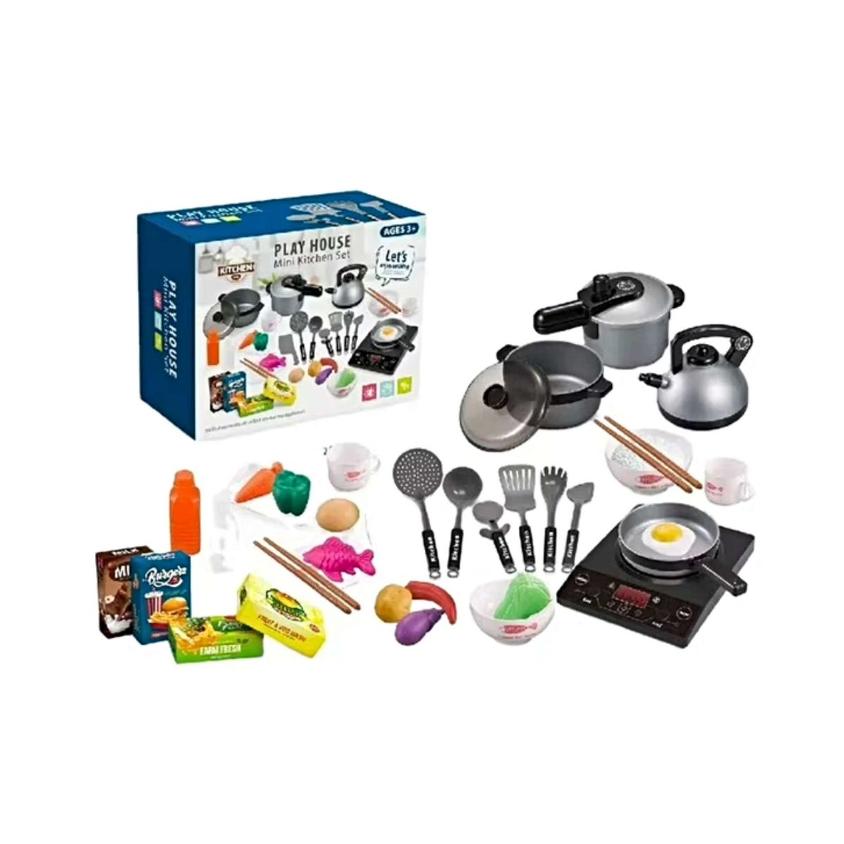 GENERICO - Set Cocina Infantil Mini Kitchen con Accesorios