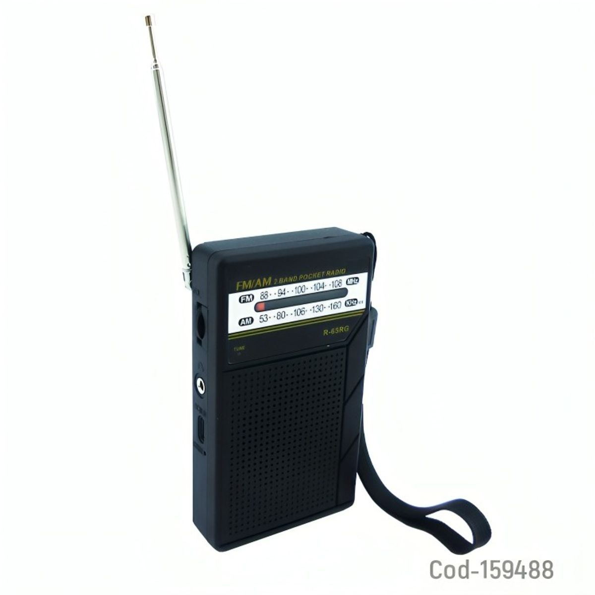 GENERICO - RADIO AMFM 2 BANDAS MODR-65RG RECARGABLE USB TYPE-C