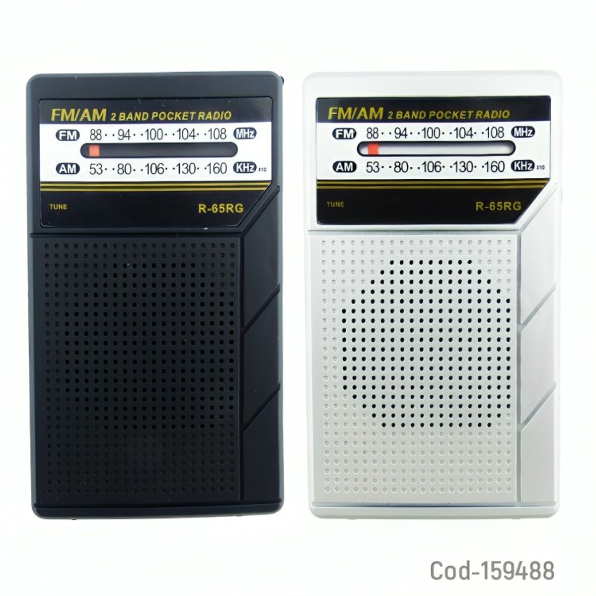 GENERICO - RADIO AMFM 2 BANDAS MODR-65RG RECARGABLE USB TYPE-C