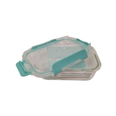 Imagen 2 del producto Hermético Vidrio Rectángular Libre Bpa Turquesa 640ml