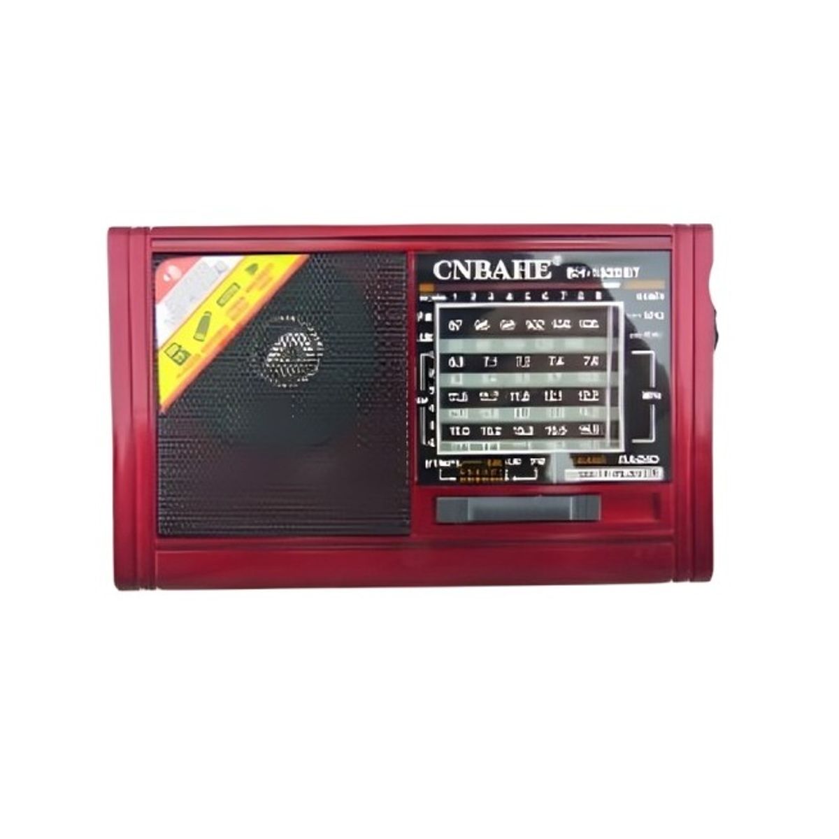 GENERICO - RADIO MULTIBANDA  BLUET 8 BANDAS CON LINTERNA RECARGABLE