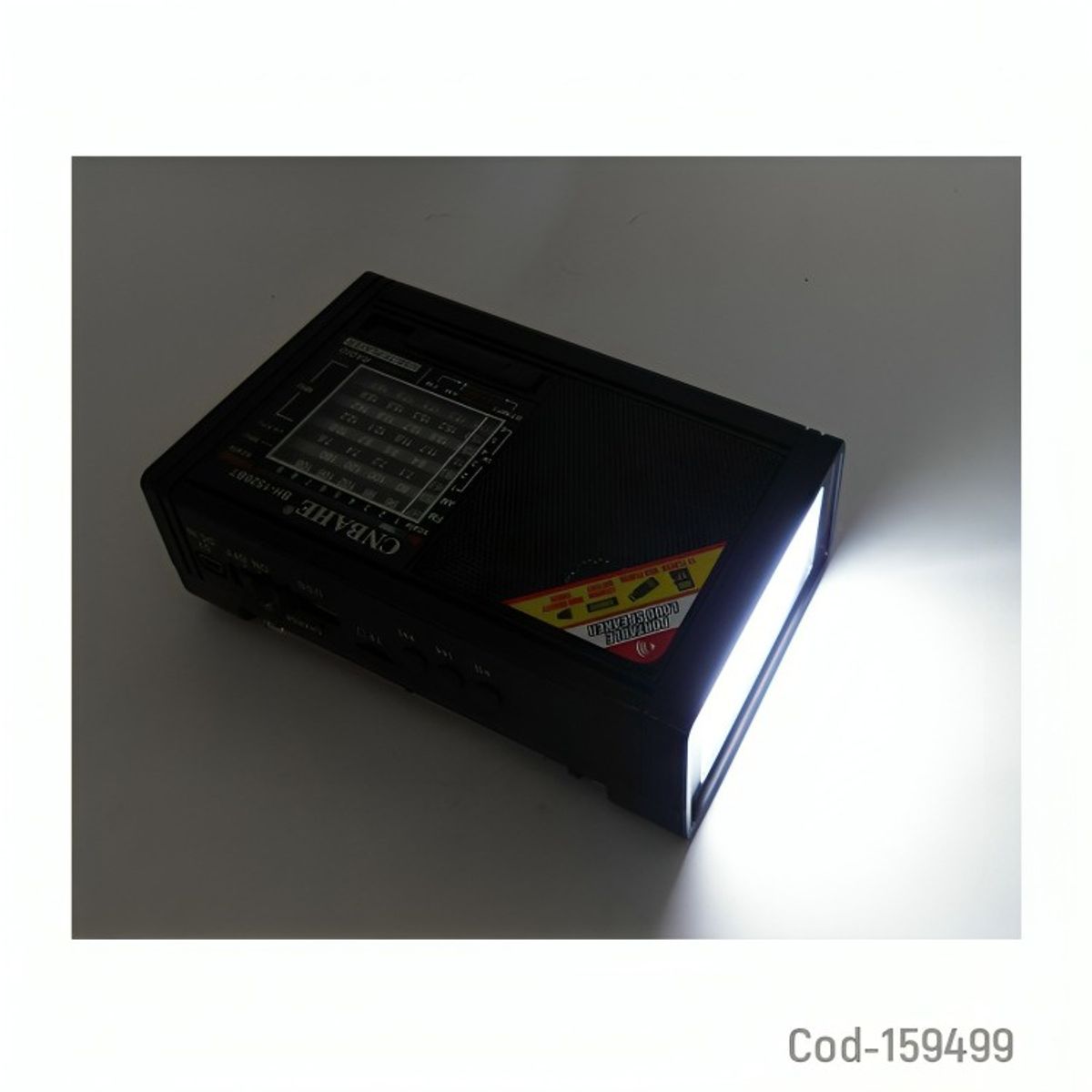 GENERICO - RADIO MULTIBANDA  BLUET 8 BANDAS CON LINTERNA RECARGABLE