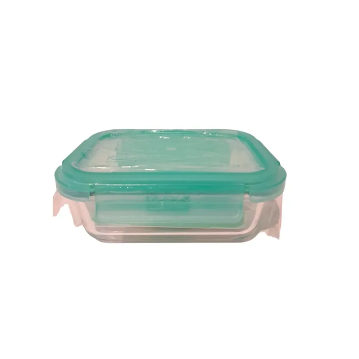 KEEP - Hermetico Cuadrado Vidrio Libre Bpa Turquesa Keep 400ml