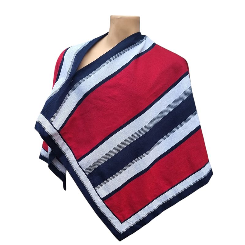GENERICO - Manta Huaso Poncho Azul Marino Niño Jovenes Hasta 1,50 Alto