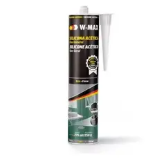 WURTH - Silicona Acética Anti-hongos negra 280 Ml. W-Max by