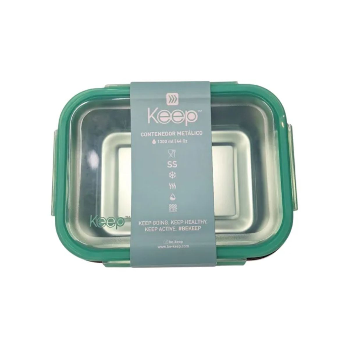 KEEP - Hermético Metálico 1300ml Keep Color Turquesa
