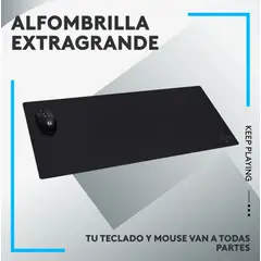 LOGITECH - Mouse Pad Xl G840 Gamer Antideslizante Juegos