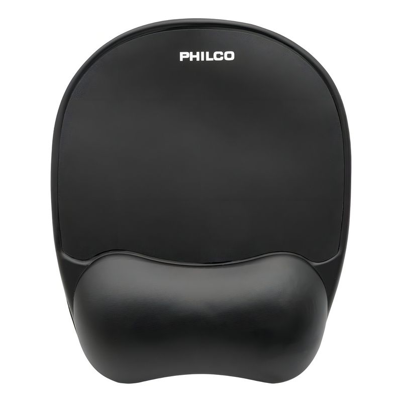PHILCO - Mouse Pad Con Apoyo Muñecas Ergonómico Gel Negro Philco