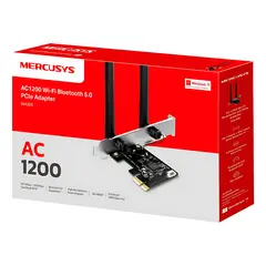 MERCUSYS - Adaptador Red Pcie Ac1200 Wifi Bluetooth 5.0 Ma30e Dual Band