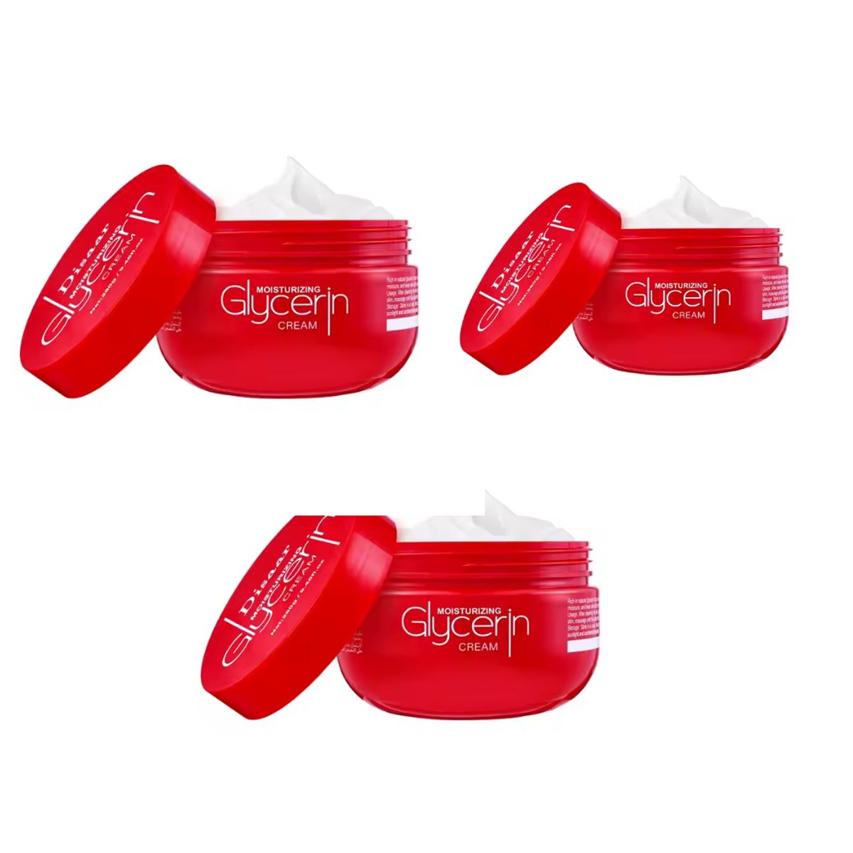 DISAAR - PACK X3 -Crema Hidratante De Glicerina- Hidrata Y Suaviza -280g