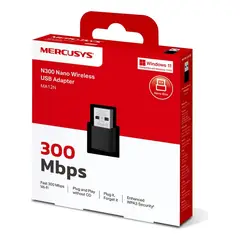 MERCUSYS - Adaptador Usb Wifi Nano Ma12n 300mbps