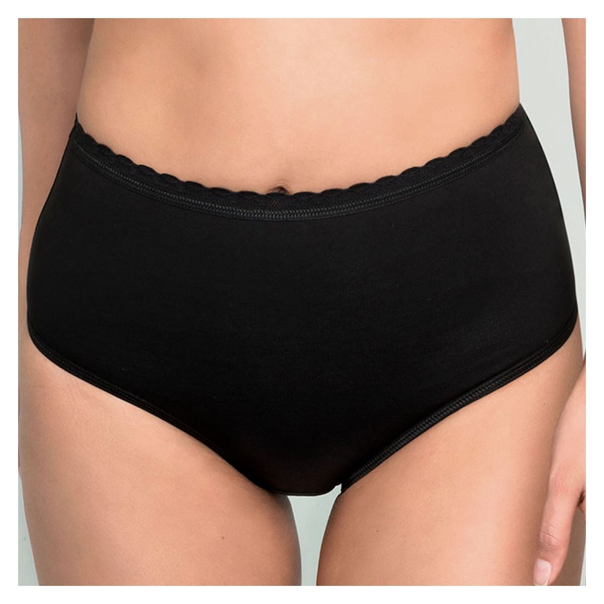 INTIME - Pack De 2 Calzones Intime Cintura Alta Detalle Encaje Mujer
