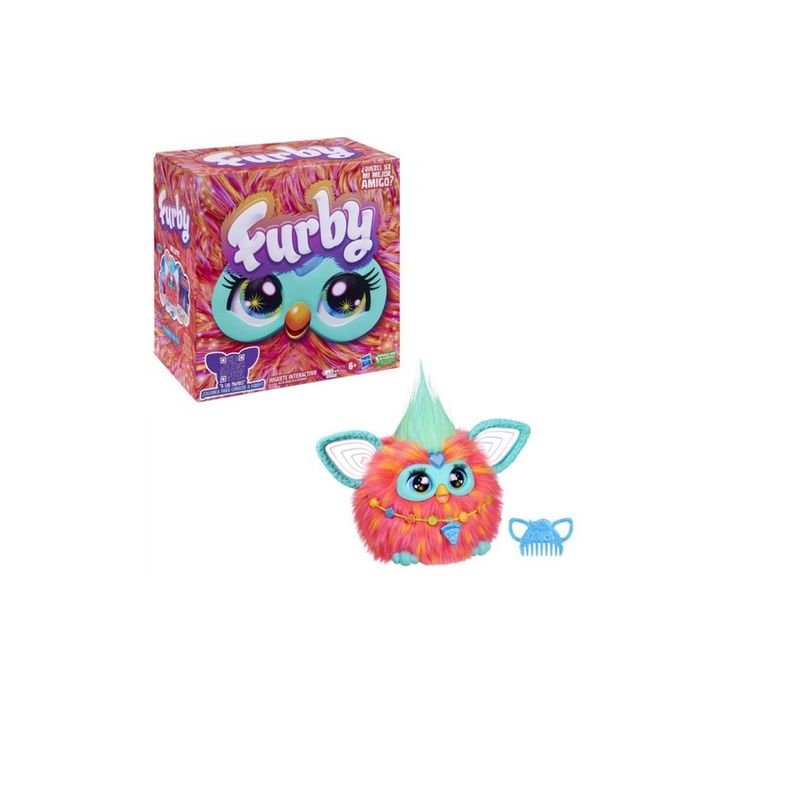 HASBRO - Furby Peluche De Juguete Interactivo De Color Coral Hasbro