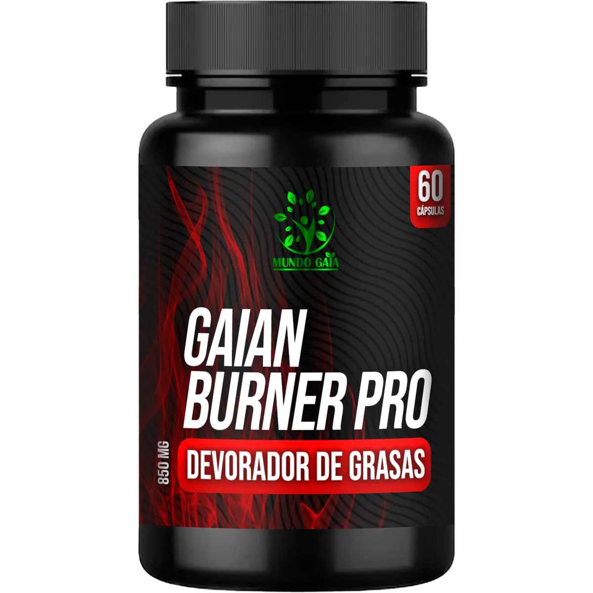 MUNDO GAIA - QUEMADOR DE GRASA NATURAL GAIAN BURNER PRO - 60 CAPSULAS + GUIA NUTRICIONAL + DIETA OPCIONAL