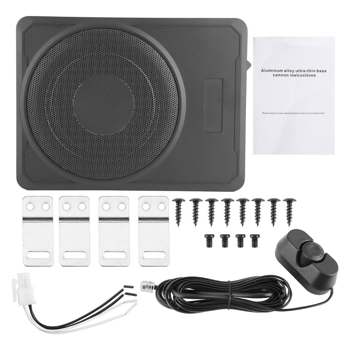 AUDOTO - Subwoofer 800w Plano Amplificador Parlante + Control Volumen